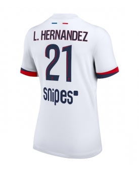 Billige Fotballdrakt Paris Saint-Germain Lucas Hernandez #21 Replika Bortedrakt Dame 2025-26 Kortermet Billige Fotballdrakt Paris Saint-Germain Lucas Hernandez #21 Replika Bortedrakt Dame 2025-26 Kortermet